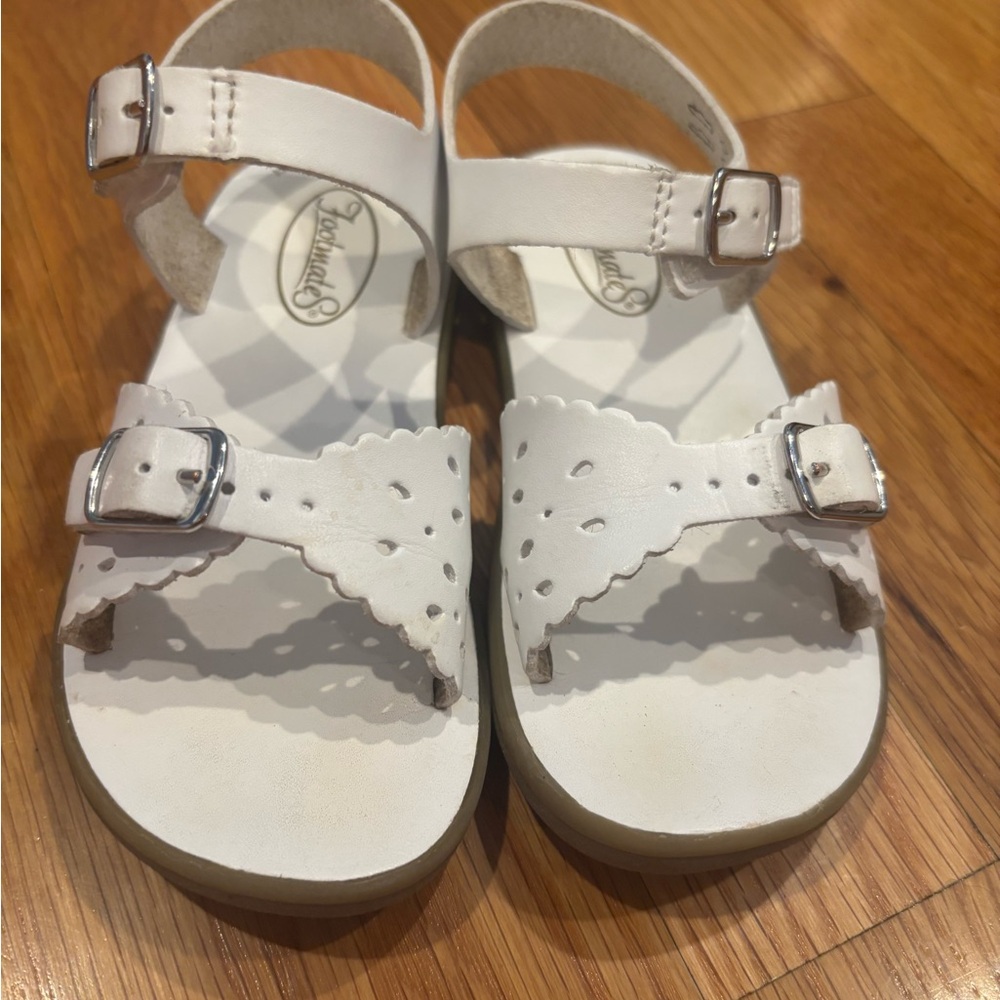 FootMates Light Gray Comfort Sandals with Adjustable Straps